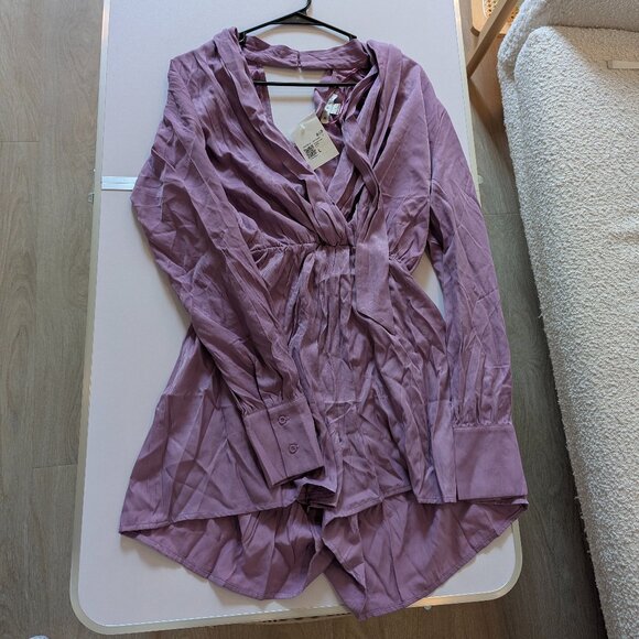 HYFVE NWT Purple Long Sleeve Romper - Picture 1 of 3